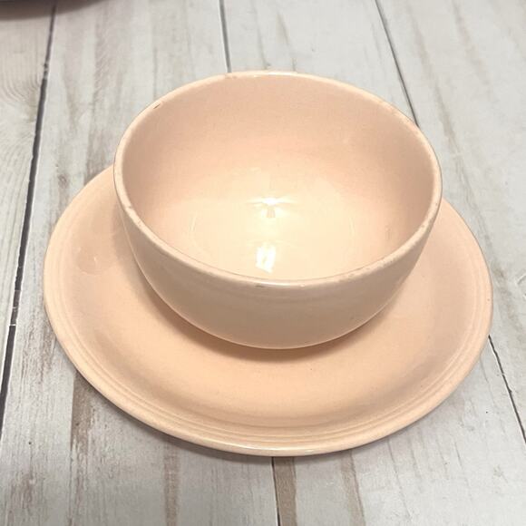 Vintage Grindley England Rose Leaf Pink Tea Set Cups Saucers Creamer 1930s 7pcs - Picture 8 of 16